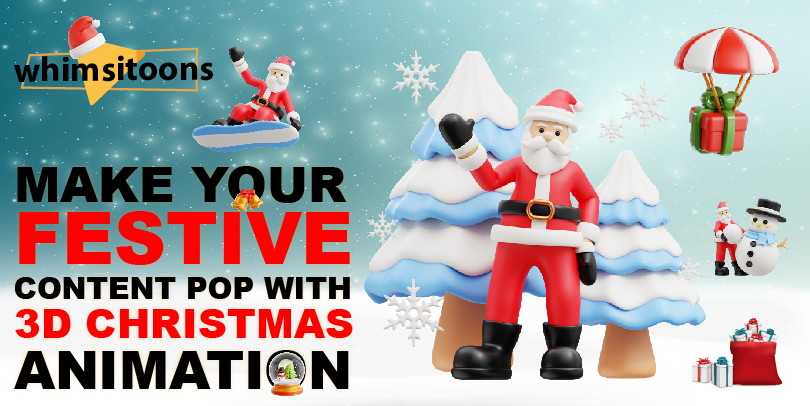 Make Your Festive Content Pop with 50% 3D Christmas Animation OFF Image